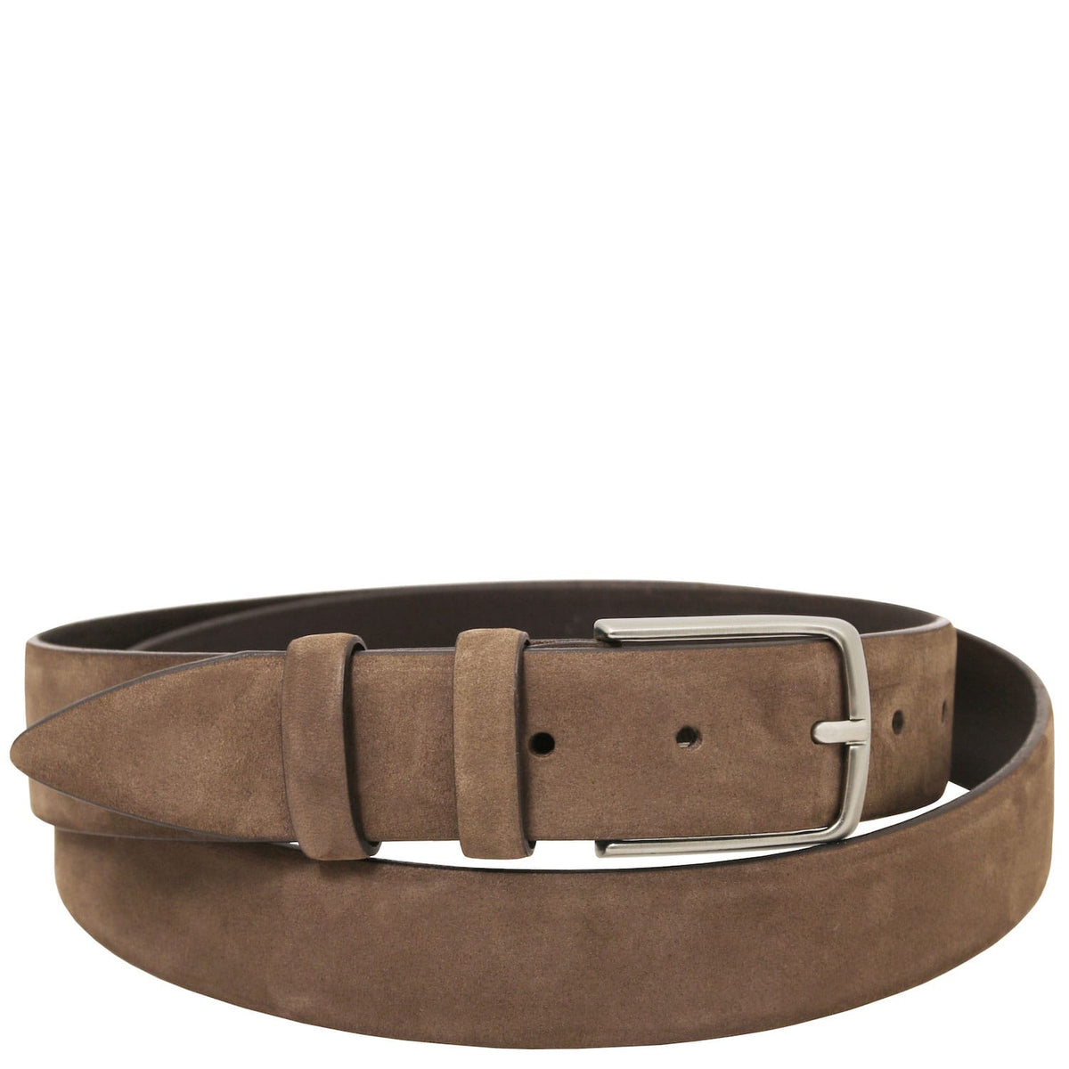 Cinture in pelle da uomo Taupe / 95 cm – Elegante cintura in nabuk 35 mm | TL142534 San Rocco Italia