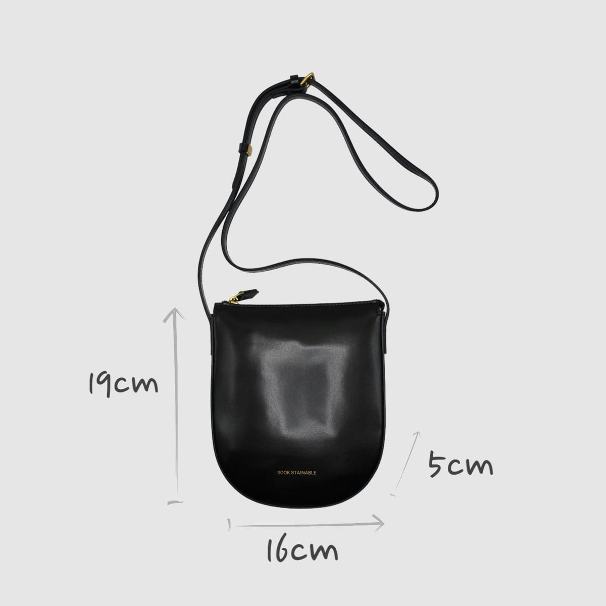 Handbag & Wallet Accessories Eva - Apple Leather Crossbody Bag - Black San Rocco Italia