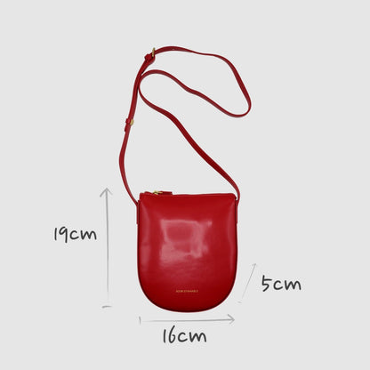 Handbag & Wallet Accessoires Eva - Apple Leather Crossbody Bag - Rood San Rocco Italia