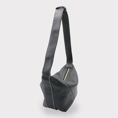 Handbag & Wallet Accessories Evy - Genuine Leather Pouch Shoulder Bag - Black San Rocco Italia