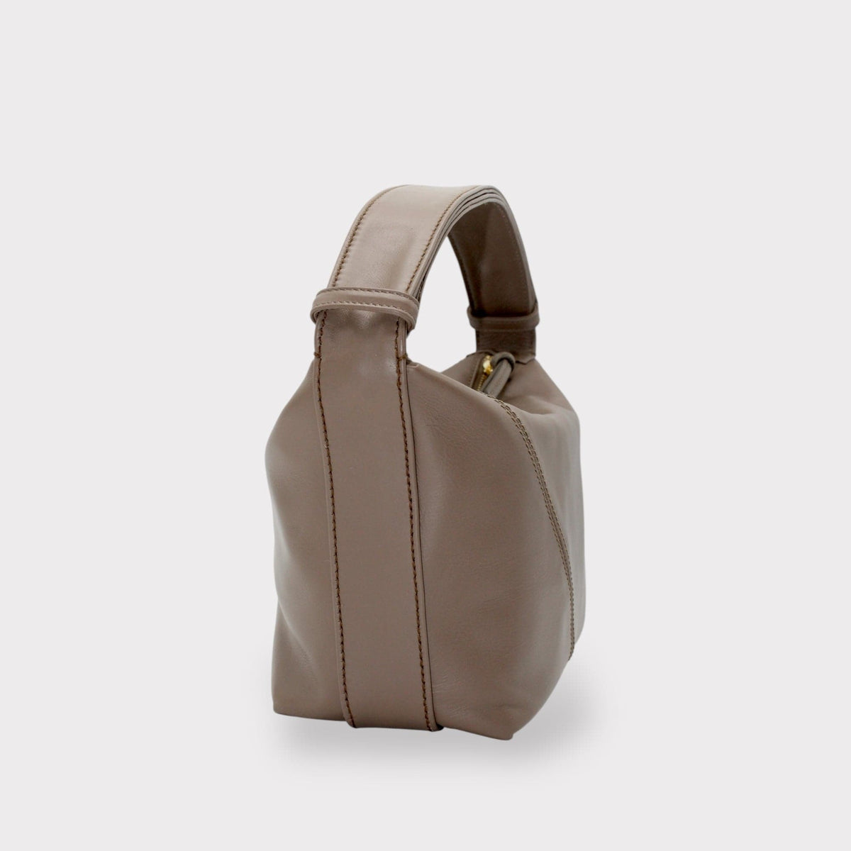 Handbag & Wallet Accessories Evy - Genuine Leather Pouch Shoulder Bag - Taupe San Rocco Italia