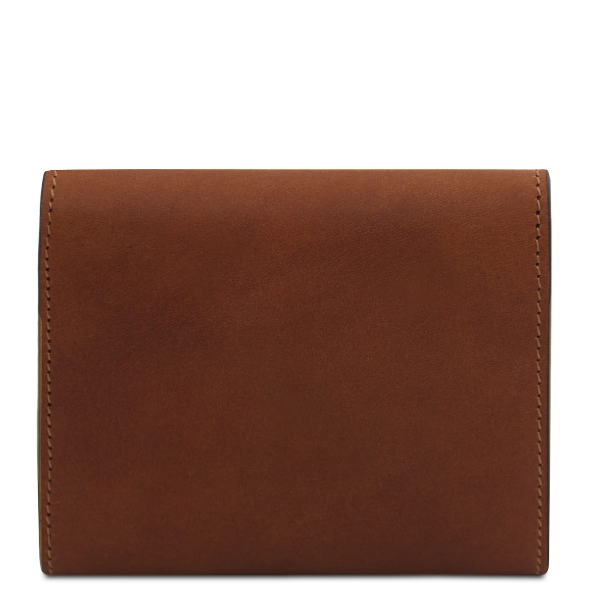 Casconhaqueho carteira em pele with neat topstitching along the edges
