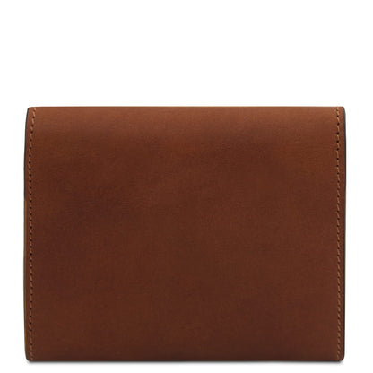 Casconhaqueho carteira em pele with neat topstitching along the edges