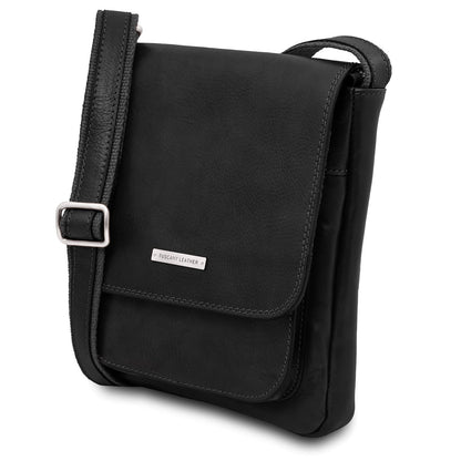 Borse da uomo in pelle Jimmy - Borsa a tracolla da uomo in pelle con tasca frontale | TL141407 San Rocco Italia