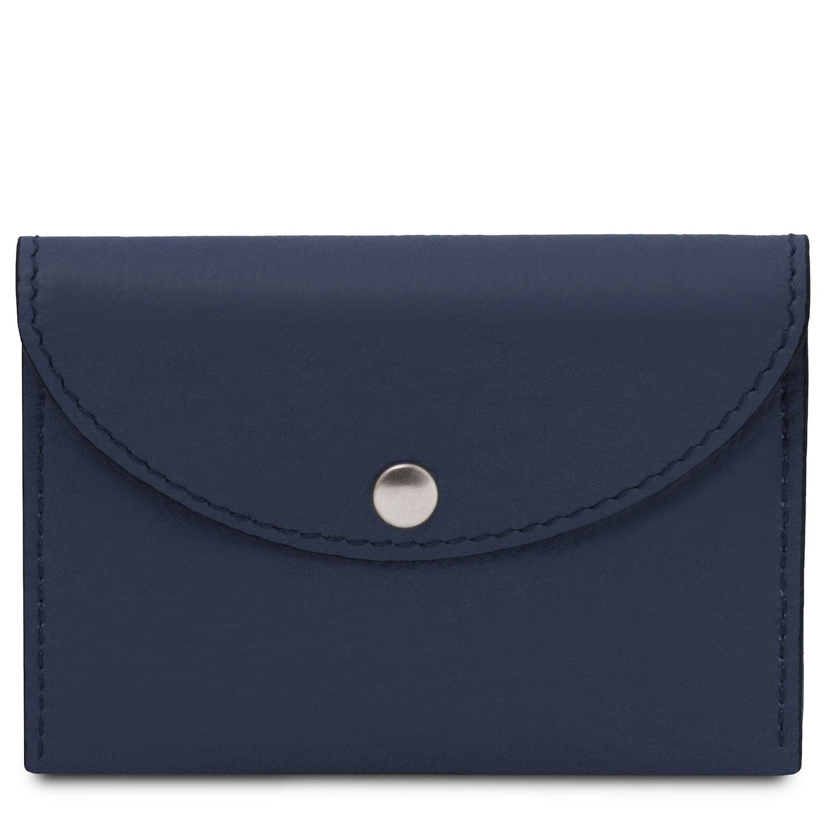 Office leather accessories Dark Blue Leather business card /  credit card holder  | TL142417 San Rocco Italia