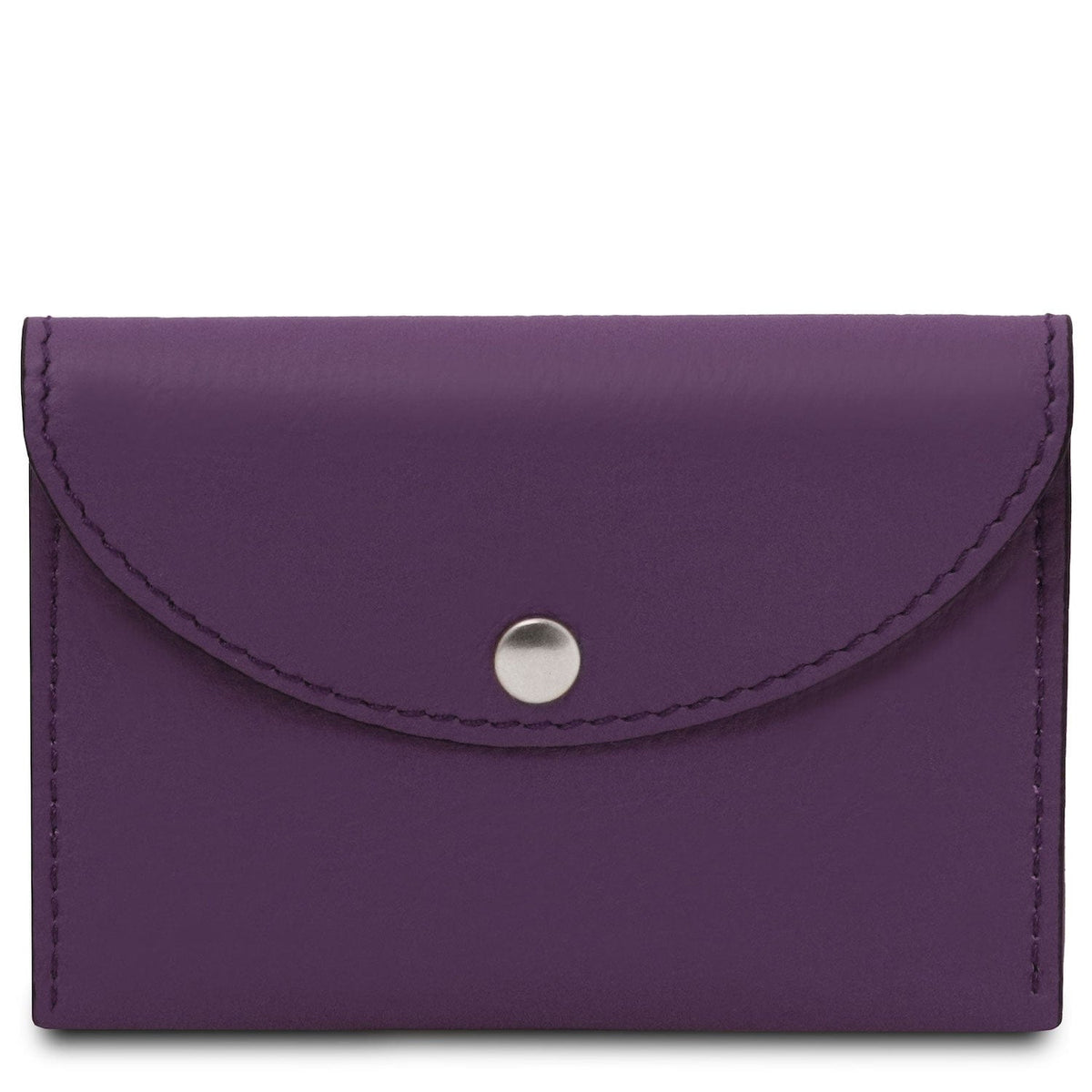 Office leather accessories Purple Leather business card /  credit card holder  | TL142417 San Rocco Italia
