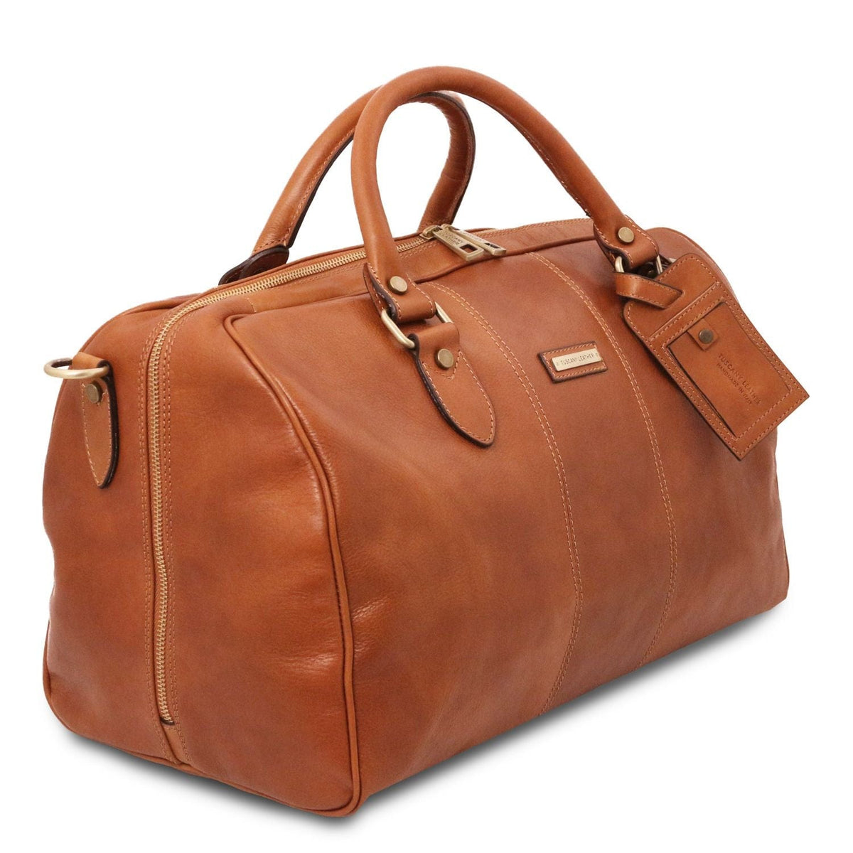 Leather Travel bags Lisbona - Travel leather duffel bag - Small size | TL141658 San Rocco Italia