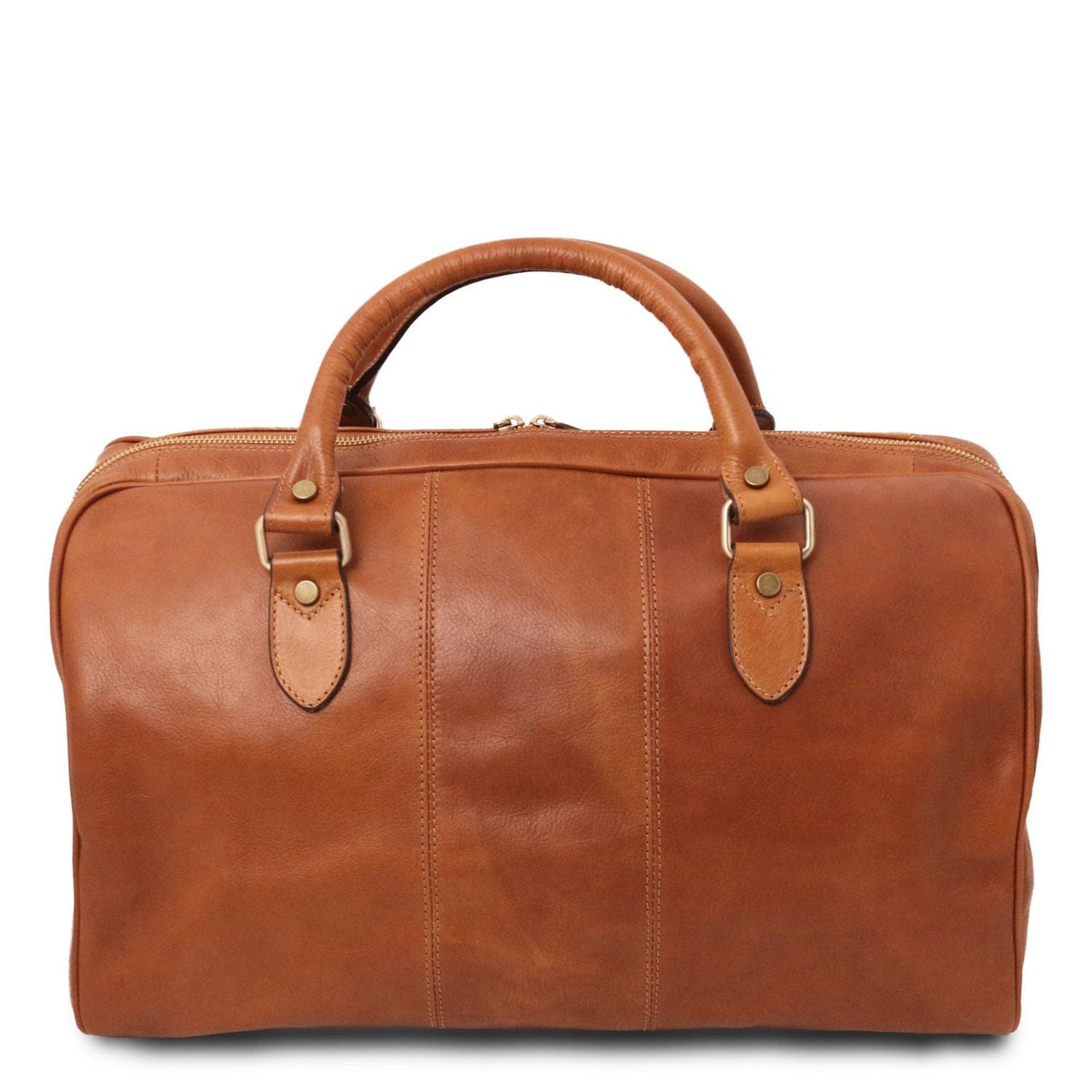 Leather Travel bags Lisbona - Travel leather duffel bag - Small size | TL141658 San Rocco Italia