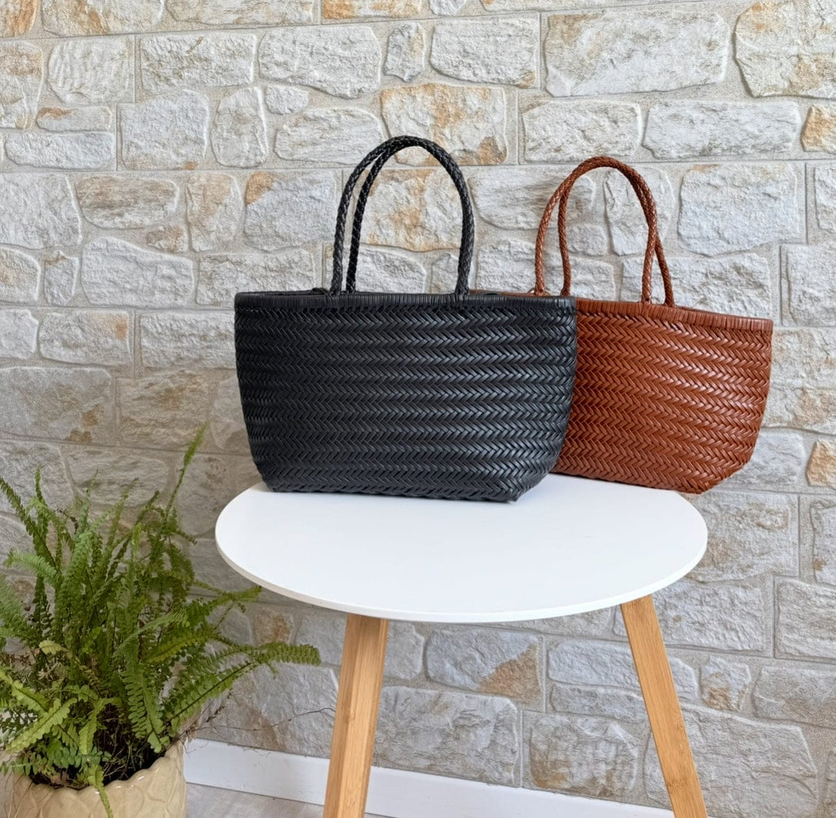 Handbag & Wallet Accessories Lou - Genuine Leather Tote Bag Black Colour San Rocco Italia