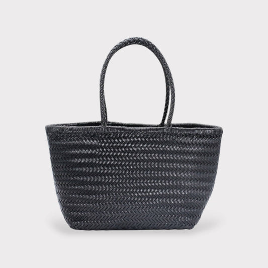 Hebag & Wallet Accessori Lou - Genuine Leather Tote Bag Nero Colour San Rocco Italia