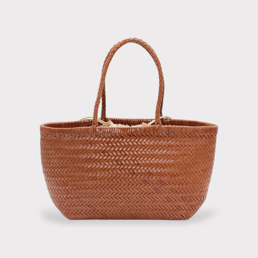 Handbag & Wallet Accessories Lou - Genuine Leather Tote Bag Caramel Colour San Rocco Italia