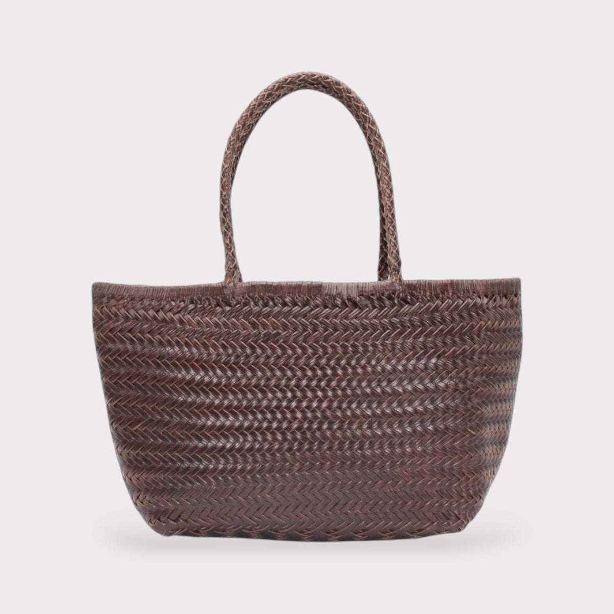 Hebag & Wallet Accessori Lou - Genuine Leather Tote Bag Caffè Colour San Rocco Italia