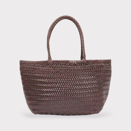 Hebag & Wallet Accessori Lou - Genuine Leather Tote Bag Caffè Colour San Rocco Italia