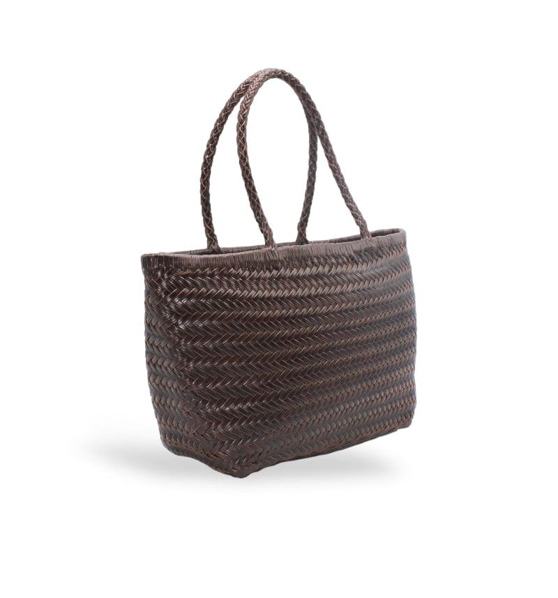 Hebag & Wallet Accessori Lou - Genuine Leather Tote Bag Caffè Colour San Rocco Italia