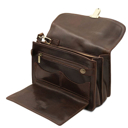 Leather bags for men Max - Leather handy wrist bag for men | TL8075 San Rocco Italia