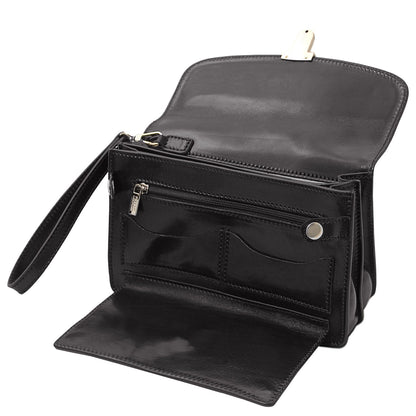 Leather bags for men Max - Leather handy wrist bag for men | TL8075 San Rocco Italia