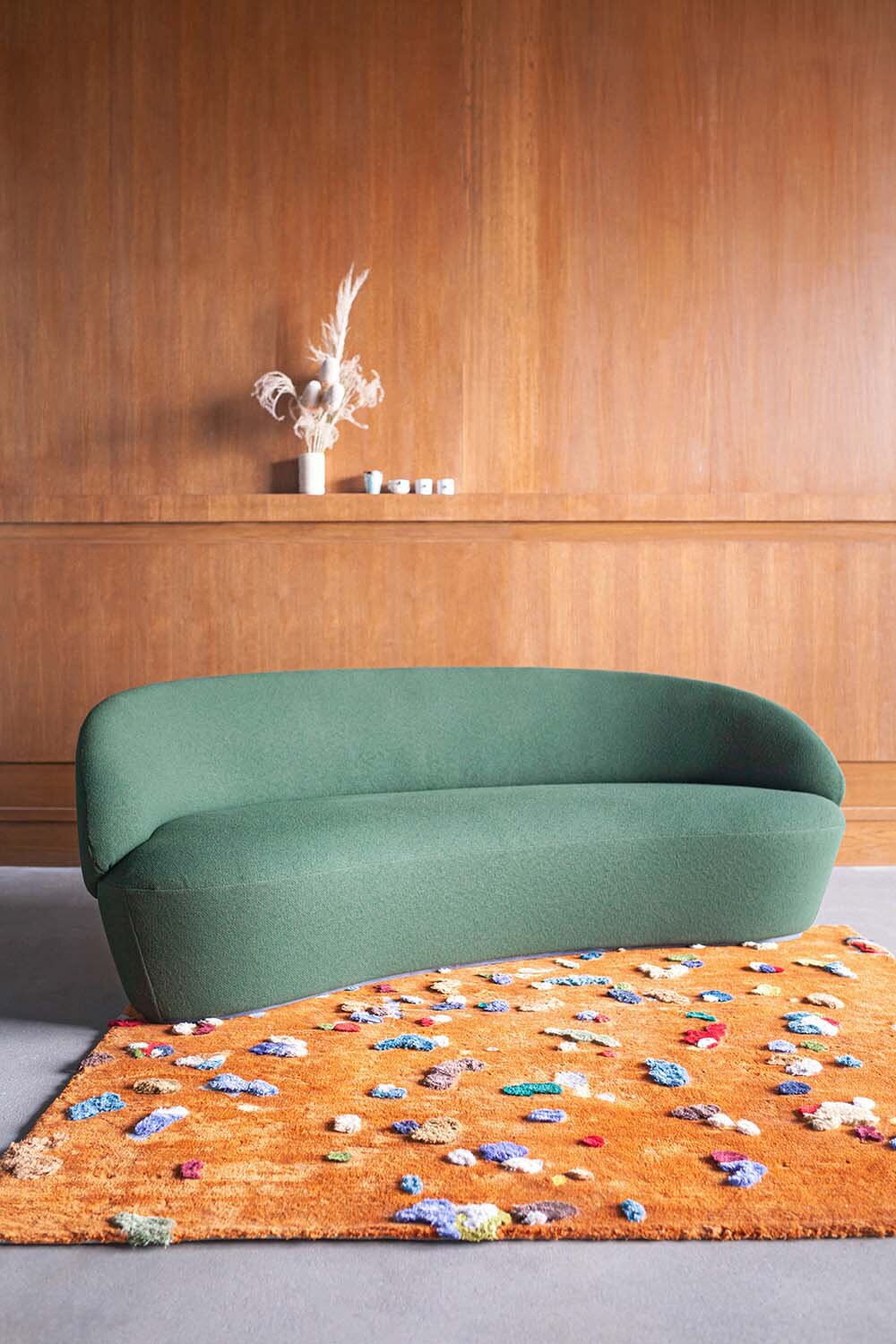 Sofas Naïve geschwungenes Sofa San Rocco Italia