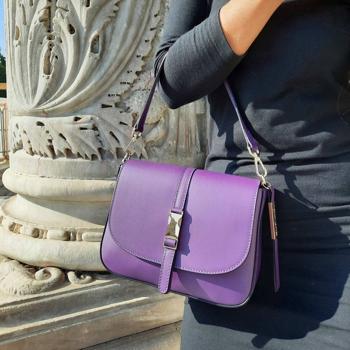 Leather shoulder bags Nausica - Italian leather shoulder bag | TL141598 San Rocco Italia