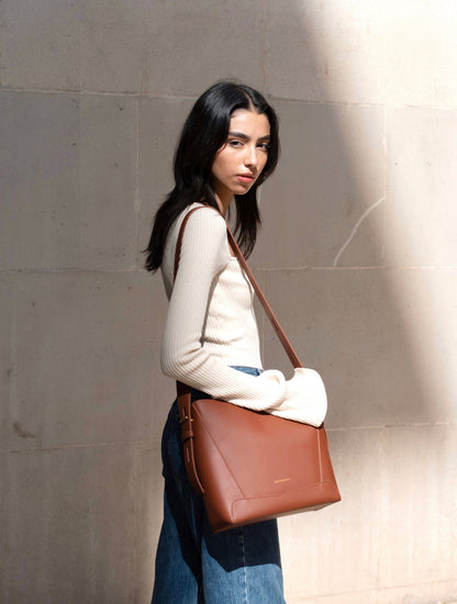 Handbag & Wallet Accessoires Oli - Apple Leather Midi Shoulder Cross-body Bag Marron San Rocco Italia