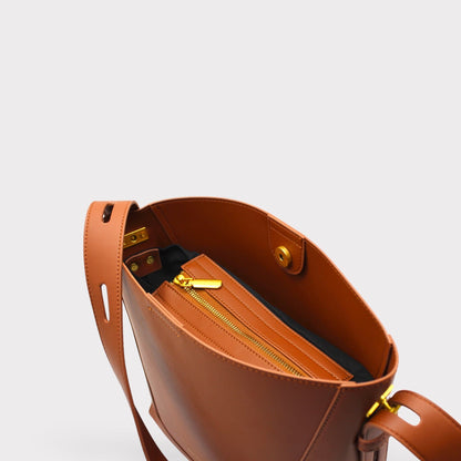 Handbag & Wallet Accessoires Oli - Apple Leather Midi Shoulder Cross-body Bag Marron San Rocco Italia