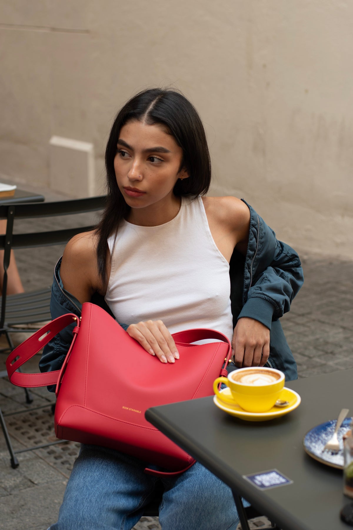 Hebag & Wallet Accessori Oli - Apple Leather Midi Shoulder Cross-body Bag Rosso San Rocco Italia