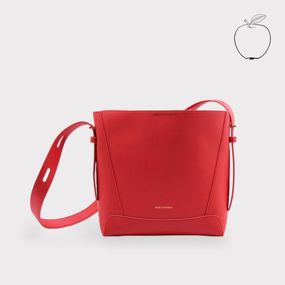 Hebag & Wallet Accessori Oli - Apple Leather Midi Shoulder Cross-body Bag Rosso San Rocco Italia