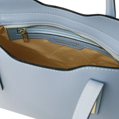 Leather handbags Olimpia - Italian leather tote - Small size | TL141521 San Rocco Italia