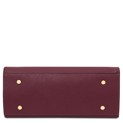 Leather handbags Origami - Leather tote | TL142466 San Rocco Italia