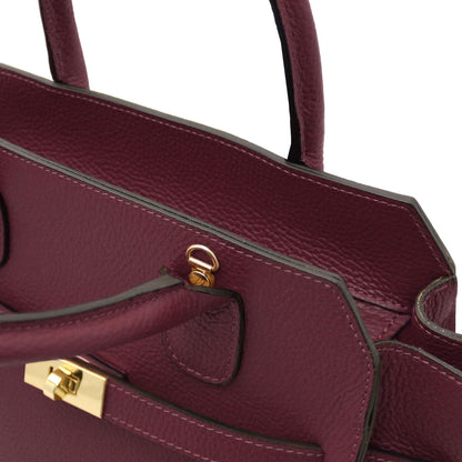 Leather handbags Origami - Leather tote | TL142507 San Rocco Italia