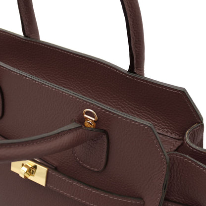 Leather handbags Origami - Leather tote | TL142507 San Rocco Italia