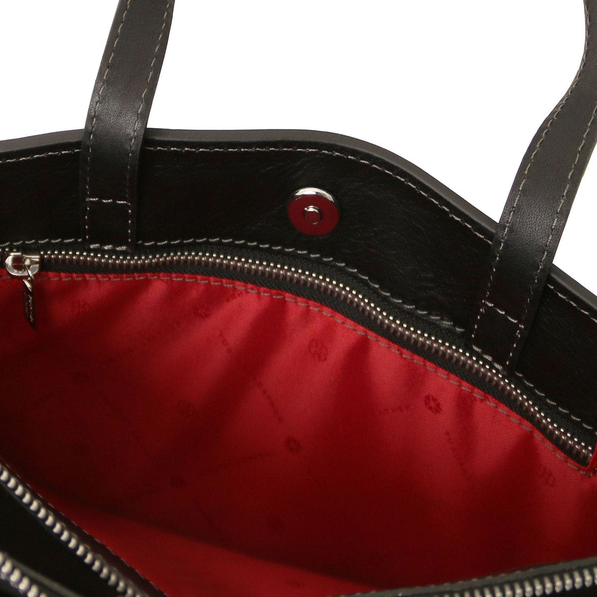 Leather briefcases Palermo - Italian leather 3-compartment briefcase for women | TL142452 San Rocco Italia