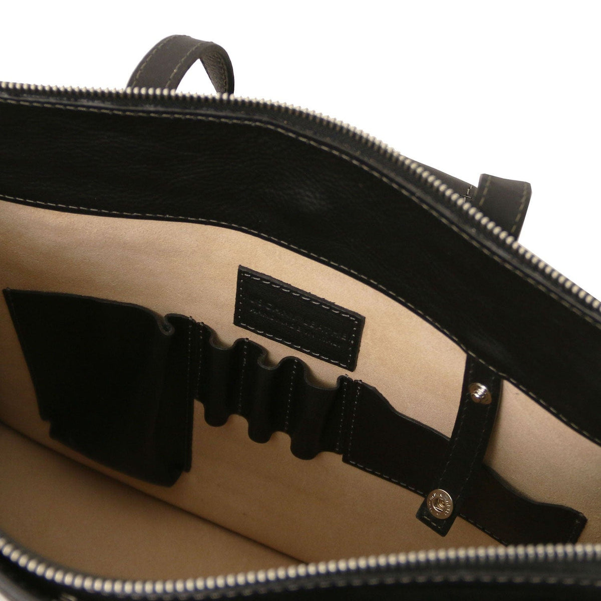 Leather briefcases Palermo - Italian leather 3-compartment briefcase for women | TL142452 San Rocco Italia