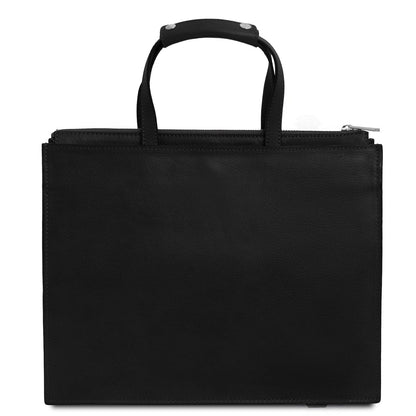 Leather briefcases Palermo - Italian leather 3-compartment briefcase for women | TL142452 San Rocco Italia