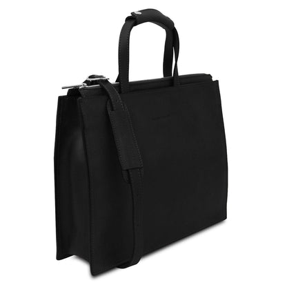 Leather briefcases Palermo - Italian leather 3-compartment briefcase for women | TL142452 San Rocco Italia