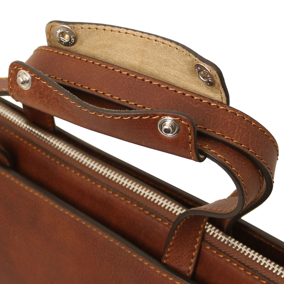 Leather briefcases Palermo - Italian leather 3-compartment briefcase for women | TL142452 San Rocco Italia