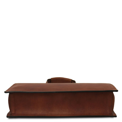 Leather briefcases Palermo - Italian leather 3-compartment briefcase for women | TL142452 San Rocco Italia