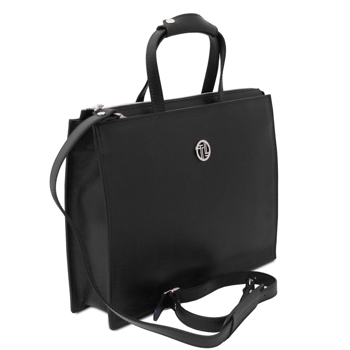 Leather briefcases Palermo - Saffiano Italian leather briefcase 3-compartment for women | TL141369 San Rocco Italia