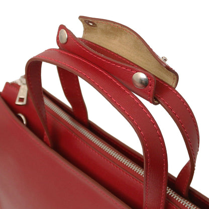 Leather briefcases Palermo - Saffiano Italian leather briefcase 3-compartment for women | TL141369 San Rocco Italia