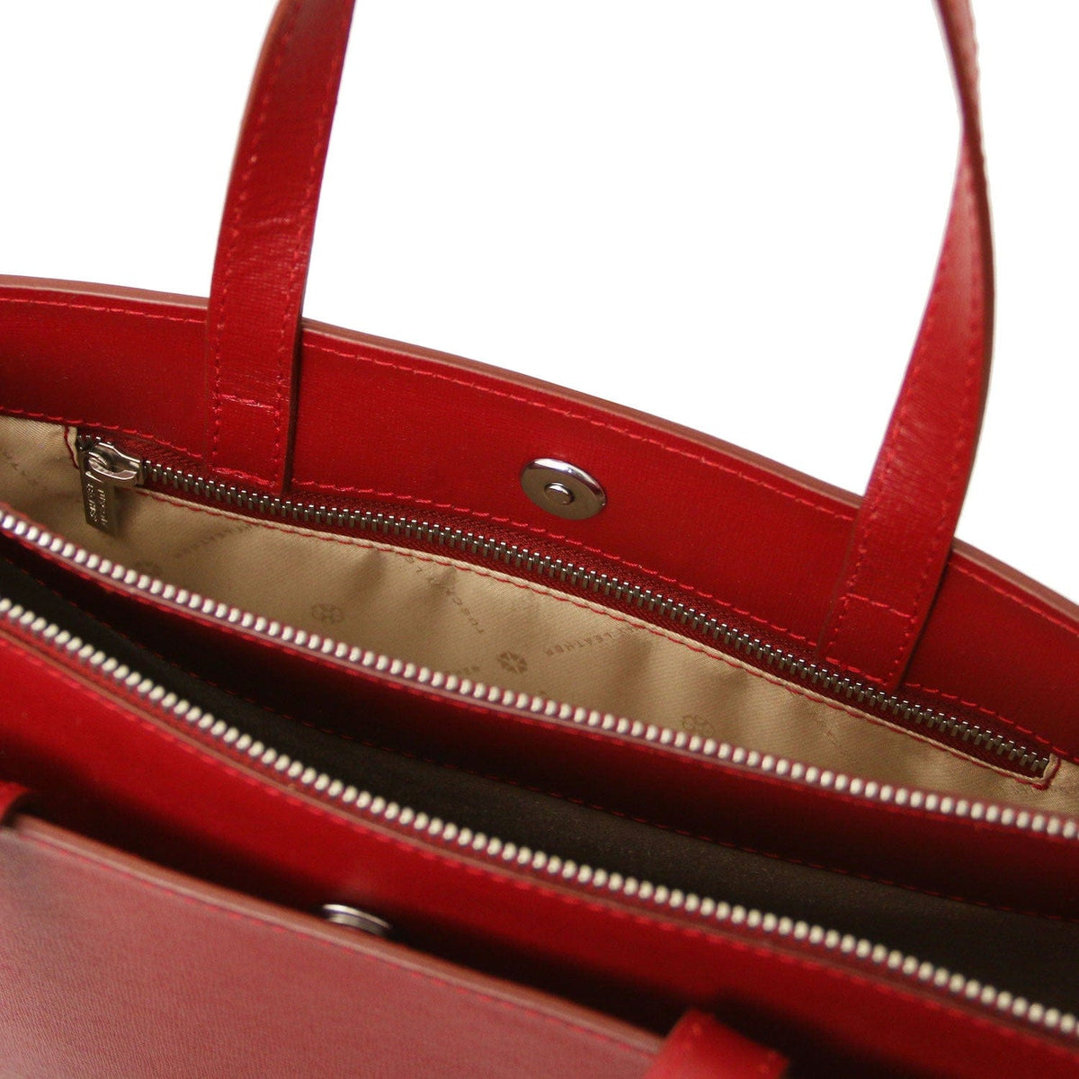 Leather briefcases Palermo - Saffiano Italian leather briefcase 3-compartment for women | TL141369 San Rocco Italia