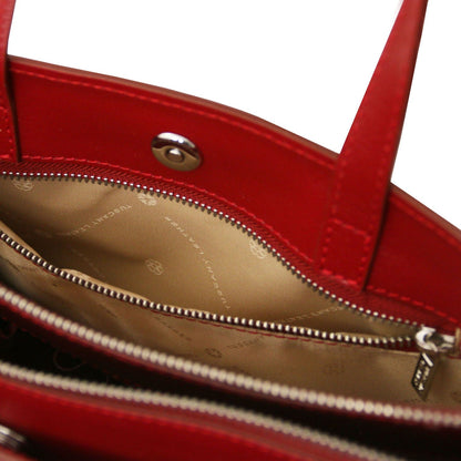 Leather briefcases Palermo - Saffiano Italian leather briefcase 3-compartment for women | TL141369 San Rocco Italia