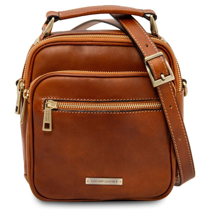 Leather bags for men Natural Paul - Leather Crossbody Bag in Matte Leather | TL142457 San Rocco Italia