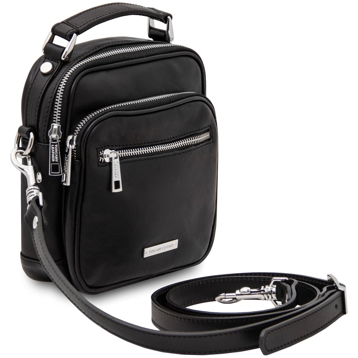 Leather bags for men Paul - Leather Crossbody Bag in Matte Leather | TL142457 San Rocco Italia