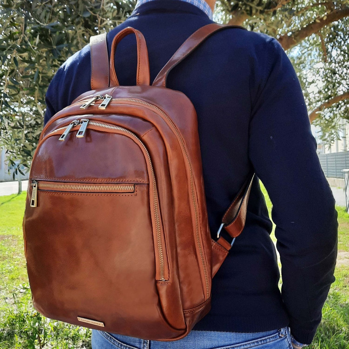 Zaini in pelle Perth - Zaino in pelle a 2 scomparti | TL142049 San Rocco Italia