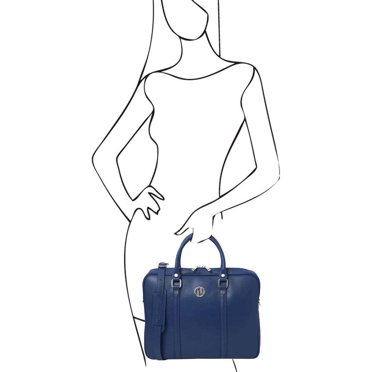 Leather laptop bags Prato - Exclusive Saffiano leather laptop case | TL142453 San Rocco Italia