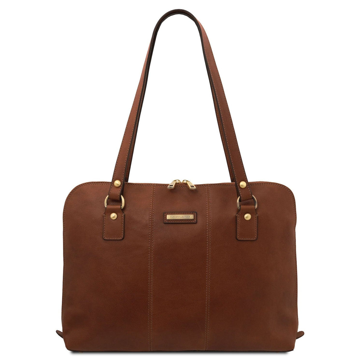 Leather briefcases Marrón Ravenna - Exclusive Women's Leather Business Bag in Mate Leather | TL142426 San Rocco Italia