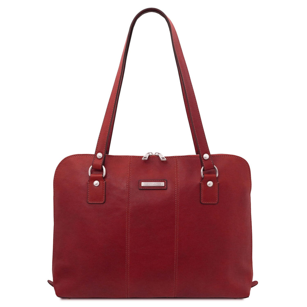Maletines de piel Rojo Ravenna - Bolso business exclusivo para mujer de piel mate | TL142426 San Rocco Italia