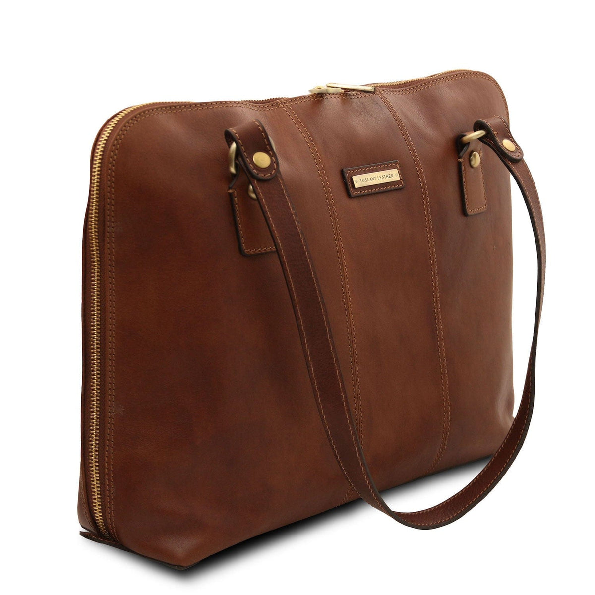 Leather briefcases Ravenna - Exclusive Women's Leather Business Bag in Mate Leather | TL142426 San Rocco Italia