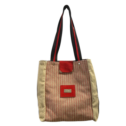Red Tweed Tote