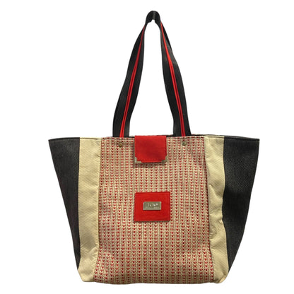Red Tweed Tote