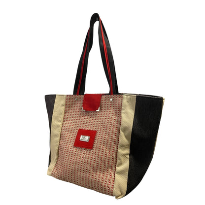 Red Tweed Tote